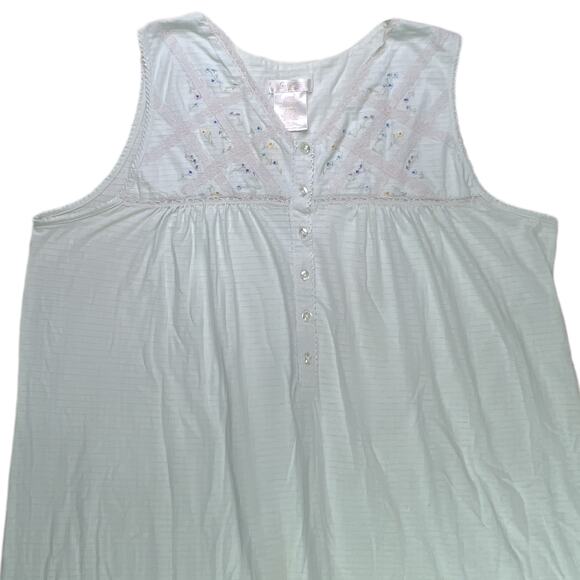 Secret Treasures Sleeveless Light Green Nightgown L 12/14 - Picture 11 of 11